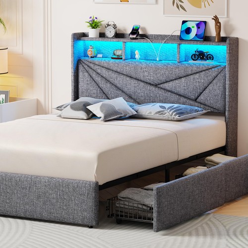 Full size bed - bed, frame